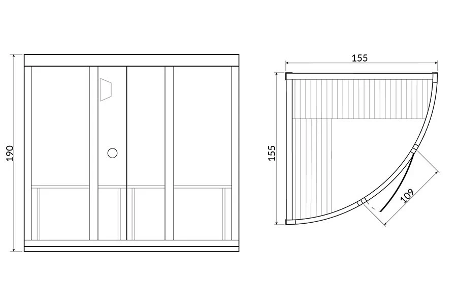 Infrared Sauna BL-108 In Stock - Construction Detail