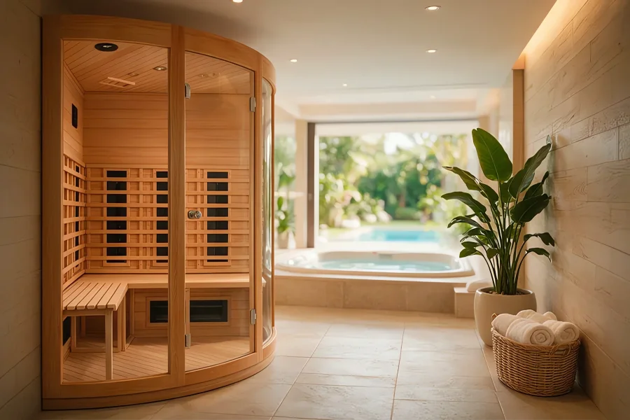 BL-108 Sauna Infrared Chromotherapy Violet Interior