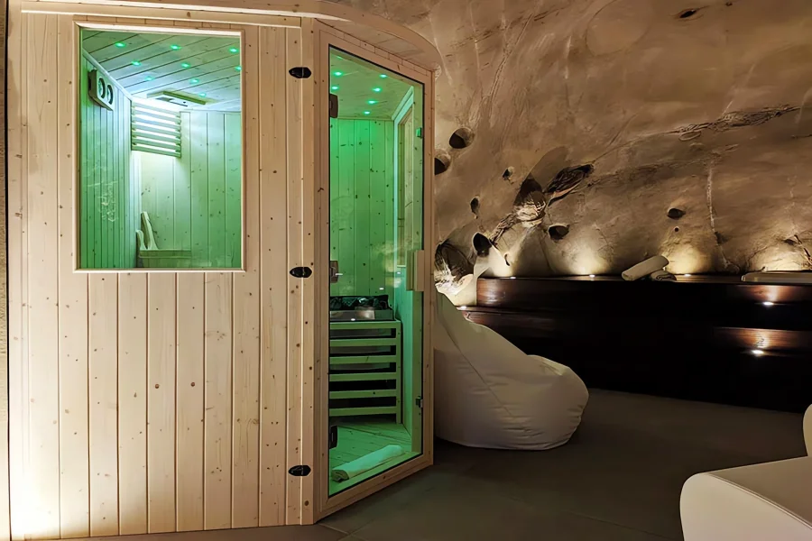 BL-110 Sauna Finnish Chromotherapy Green Grotto