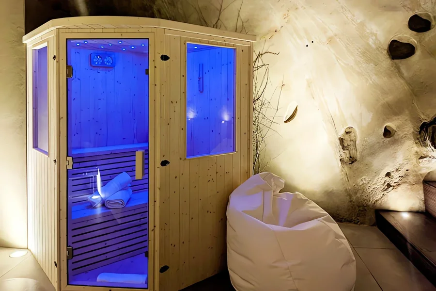 BL-110 Sauna Finlandese Grotta Cromoterapia Benessere
