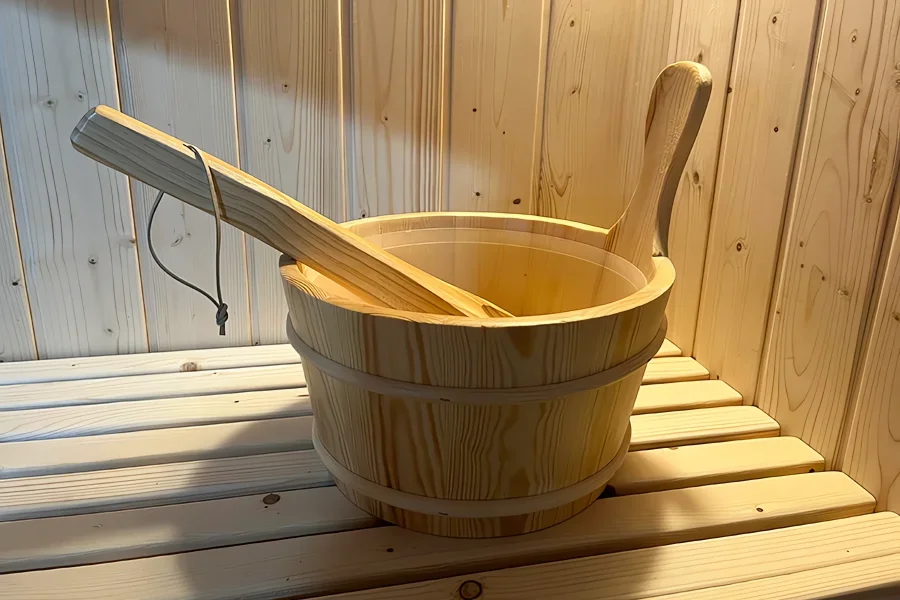 BL-110 Sauna Finlandese Secchiello Mestolo