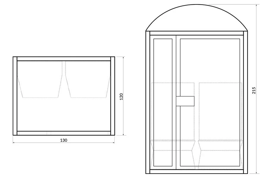 Turkish bath BL-2B - Construction Detail