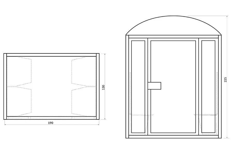 Turkish bath BL-4B In Stock - Construction Detail