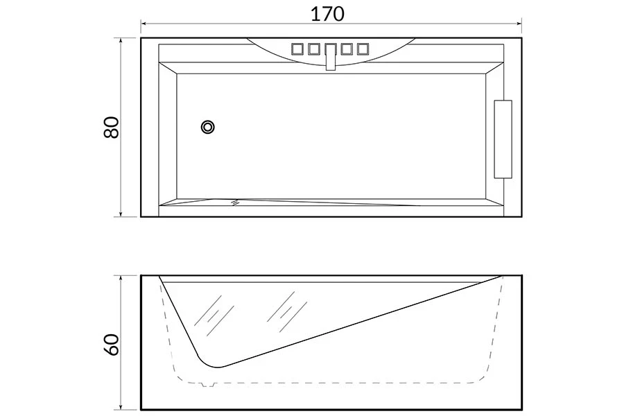 Whirlpool bath BL-501 - Construction Detail