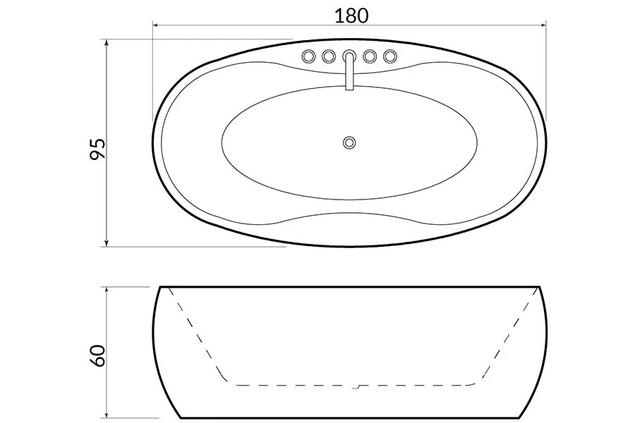 Vasca idromassaggio BL-504 - Dettaglio Costruttivo