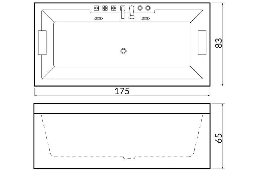 Vasca idromassaggio BL-511 - Dettaglio Costruttivo