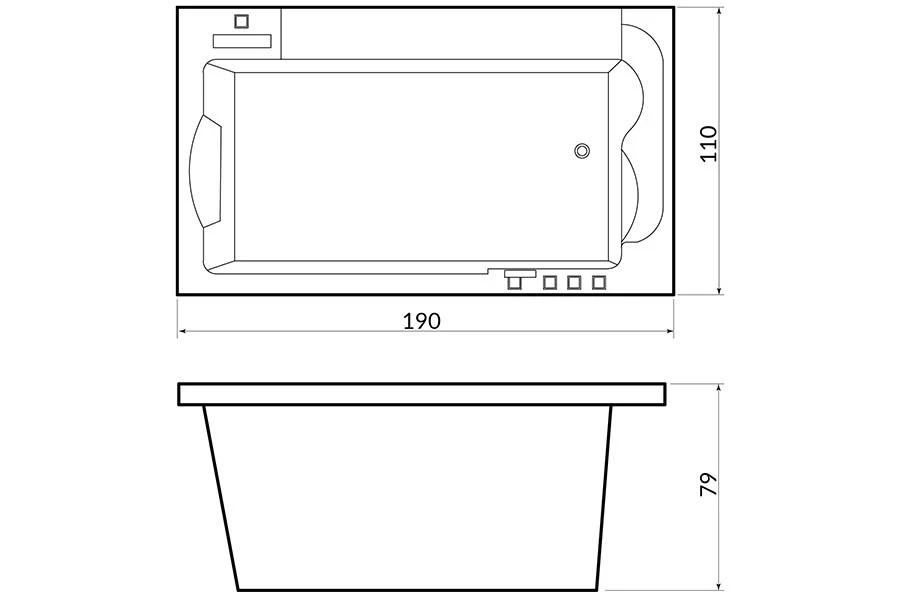 Whirlpool bath BL-517 - Construction Detail