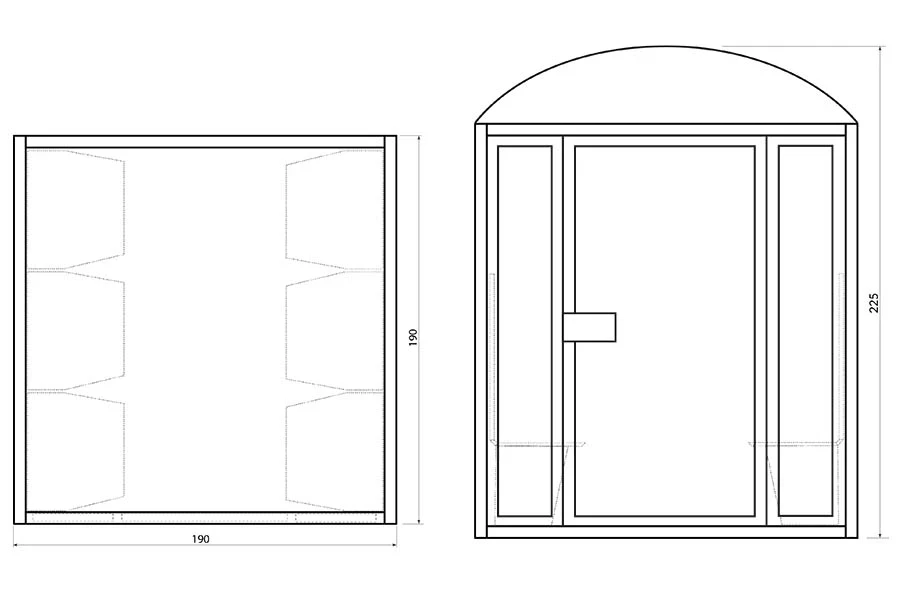Turkish bath BL-6B In Stock - Construction Detail