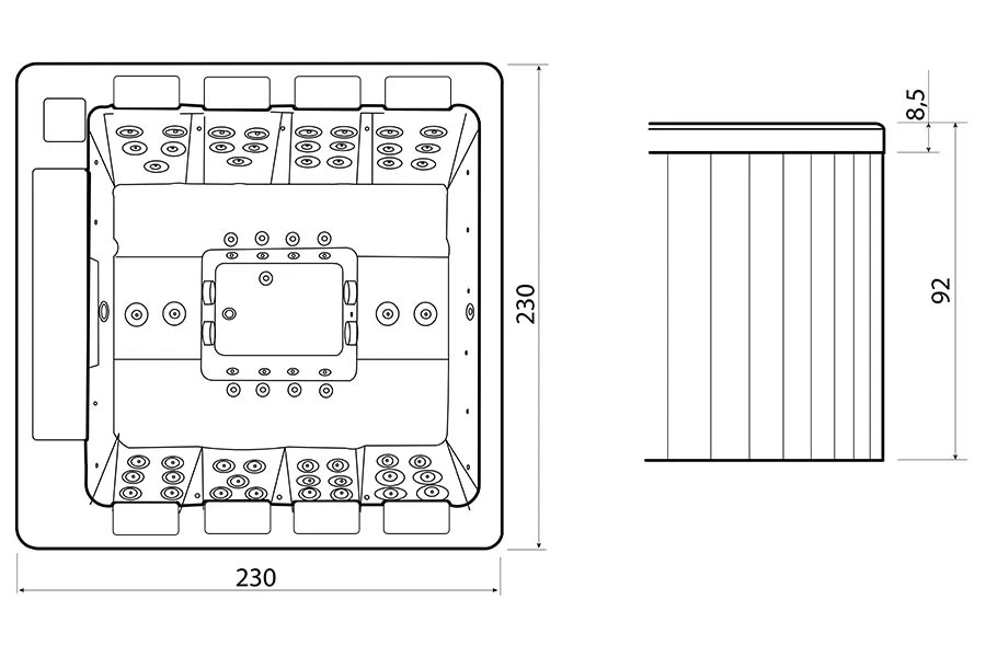 Hot tub BL-817 - Construction Detail