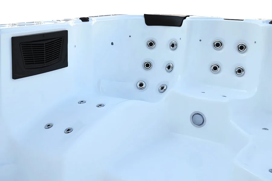 BL-821 Pure White PVC Grey Seats