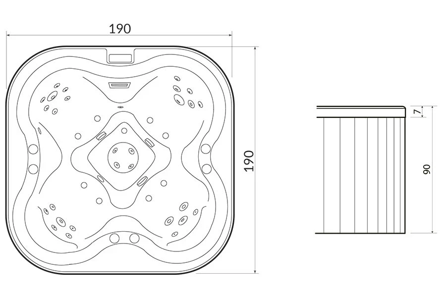 Hot tub BL-828 - Construction Detail