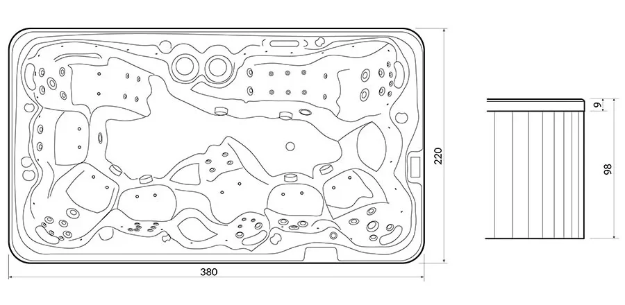 Hot tub BL-852 - Construction Detail