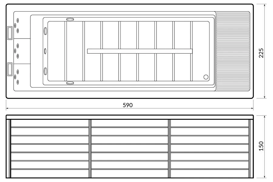 Swim spa BL-861PRO - Construction Detail