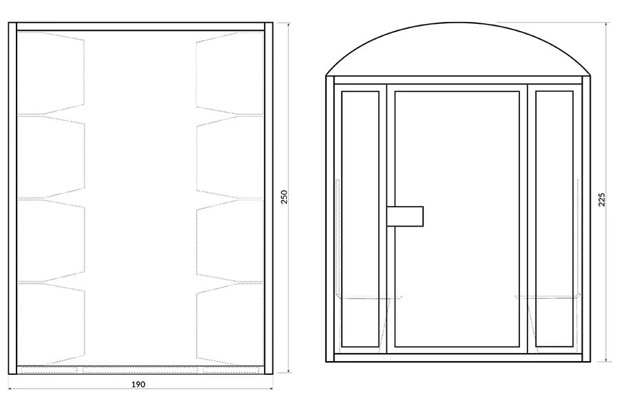 Turkish bath BL-8B - Construction Detail