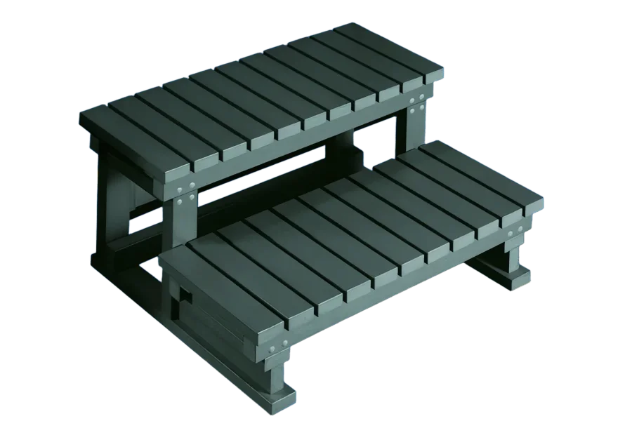 PVC stepladder for hot tub spas