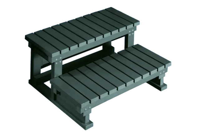PVC stepladder for hot tub spas