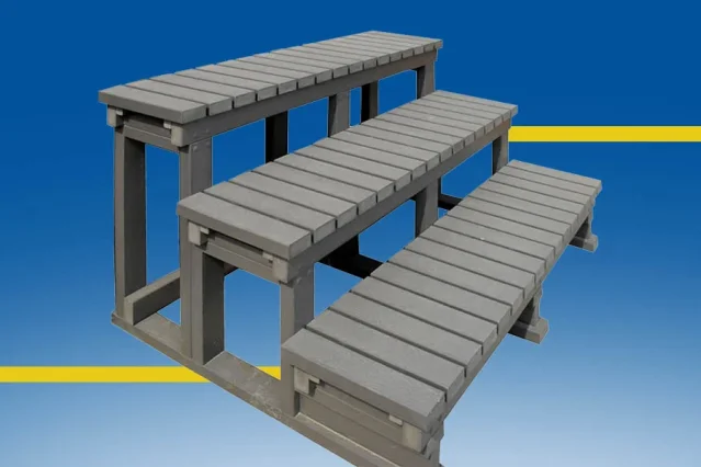 PVC stepladder for swim spas