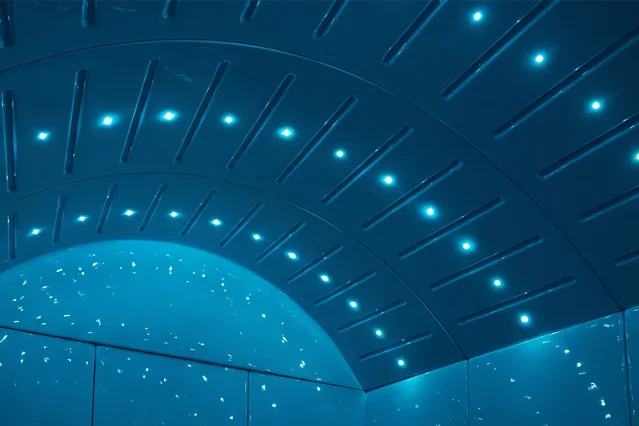 Cromoterapia bagno turco effetto "cielo stellato"