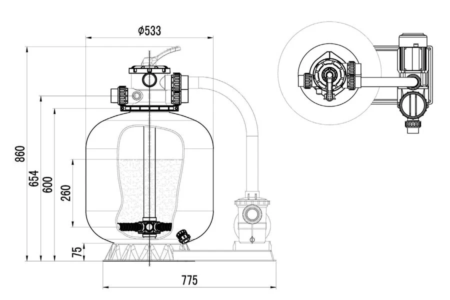 Sand filter - Construction Detail